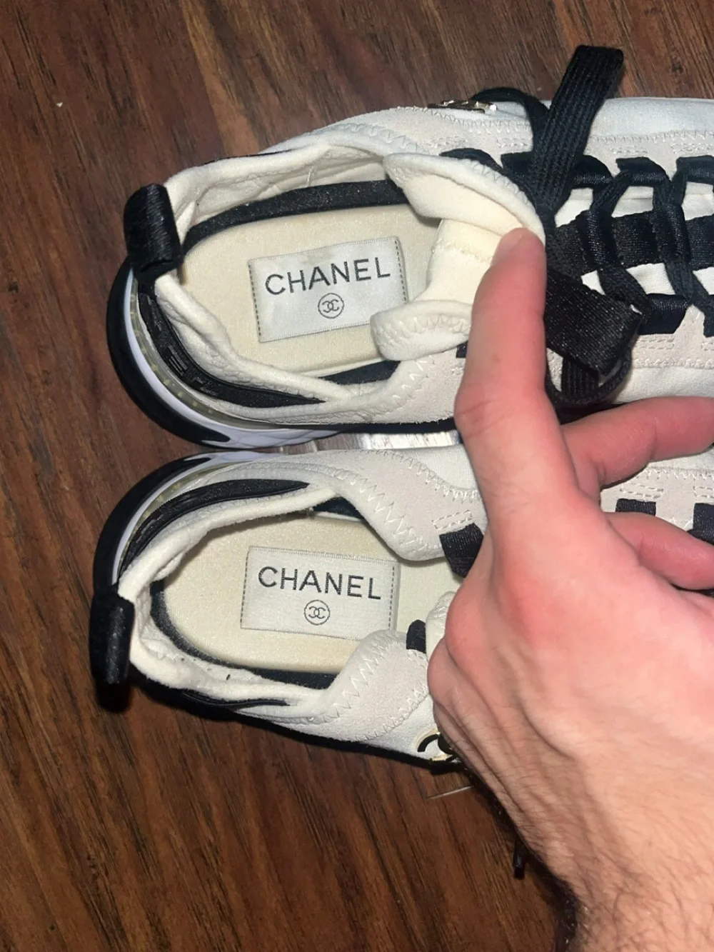 Chanel Velvet Calfskin Sneakers